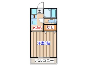 堂林コーポの物件間取画像